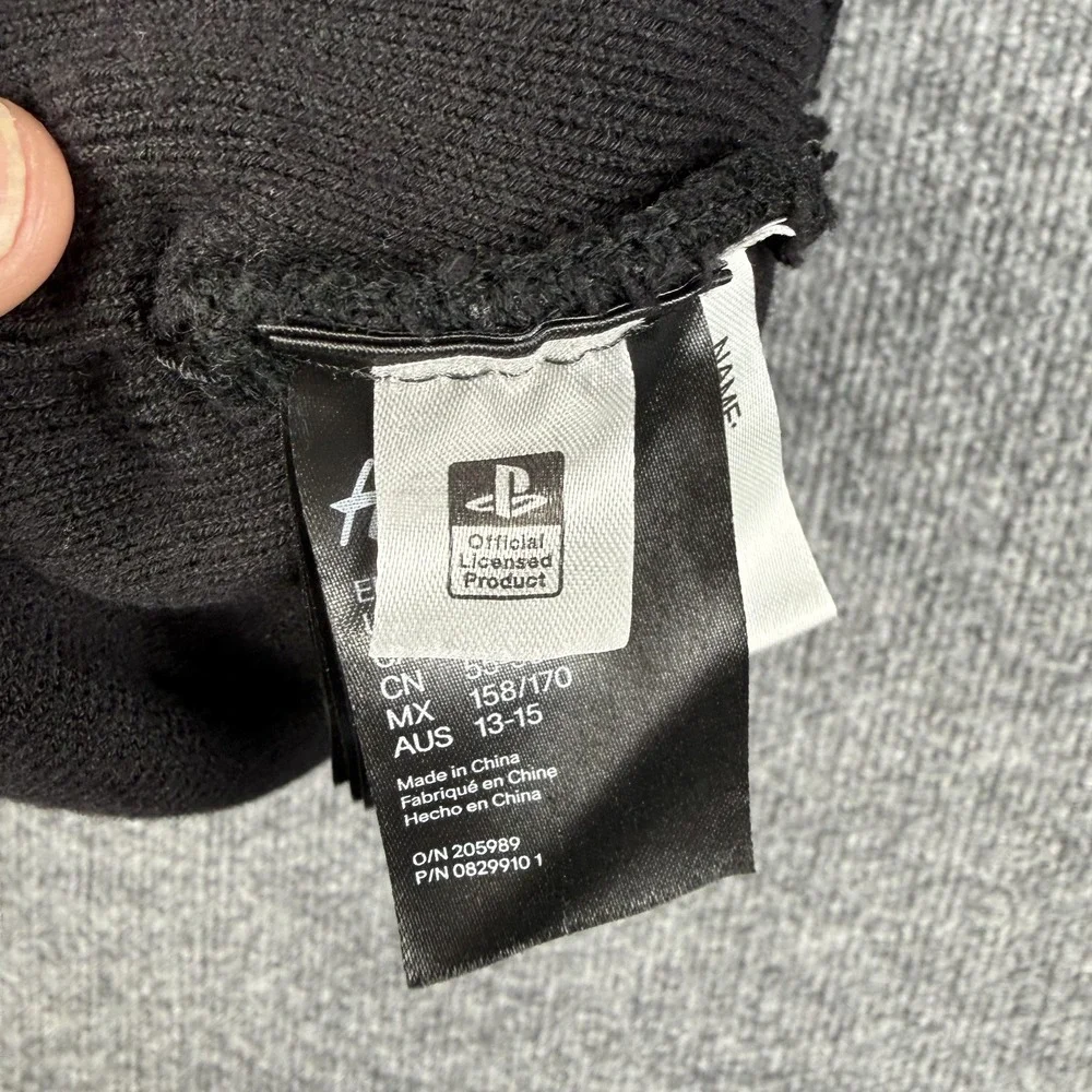 H&M PlayStation Hat‎ Beanie Knit Black Boys One Size Youth Gamer Video Game